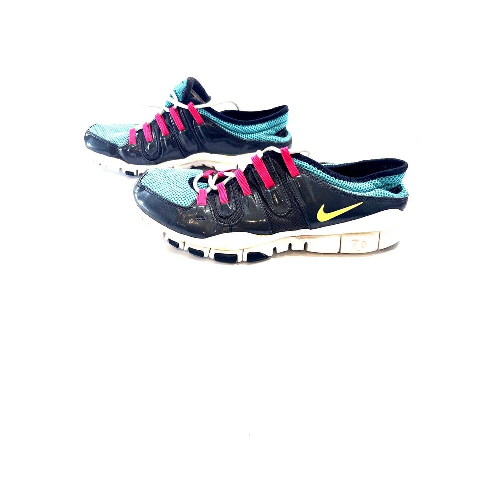 Nike Free 7.0 Women’s Size 9.5 Black Blue Pink Running Shoes 354175-071
